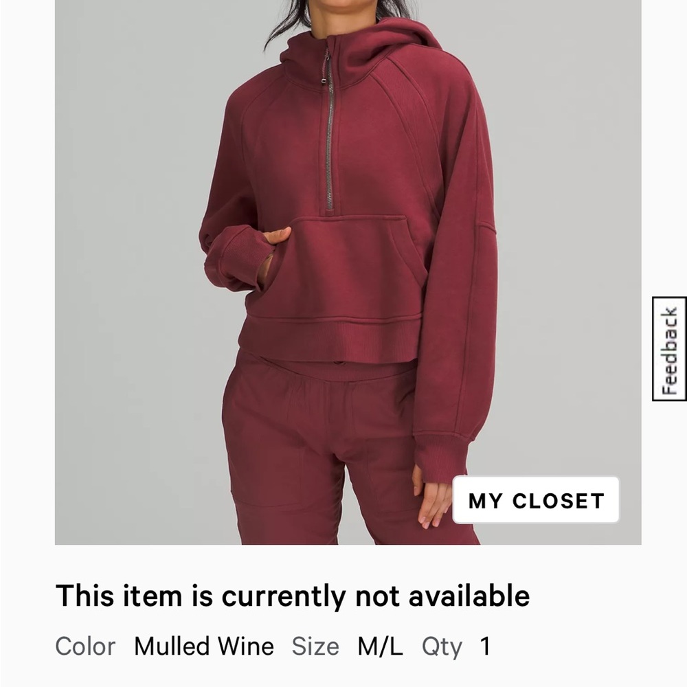 lululemon Scuba Oversized Half-Zip Hoodie